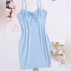 Blue Shein Pastel Mini Dress, Size Small